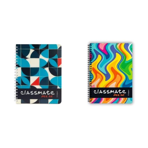 Classmate Premium 6 Subject Spiral Notebook - 203Mm X 267Mm, Soft Cover, 300 Pages, Unruled Pulse Single Line 5-Subject Notebook - 297Mm X 210Mm, 60 Gsm, 250 Pages(Color And Design M - Image 7