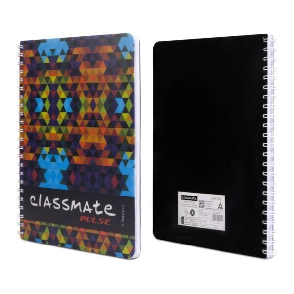 Classmate Pulse 6 Spiral Notebook - 297 mm x 210 mm, Soft Cover, 300 Pages, Unruled - Image 2