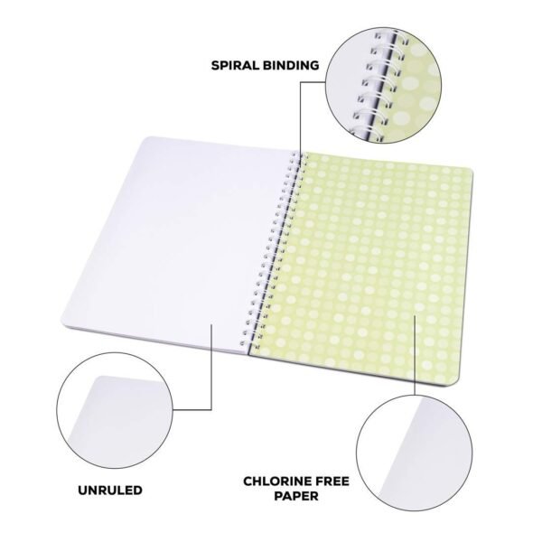 Classmate Pulse 6 Spiral Notebook - 297 mm x 210 mm, Soft Cover, 300 Pages, Unruled - Image 3