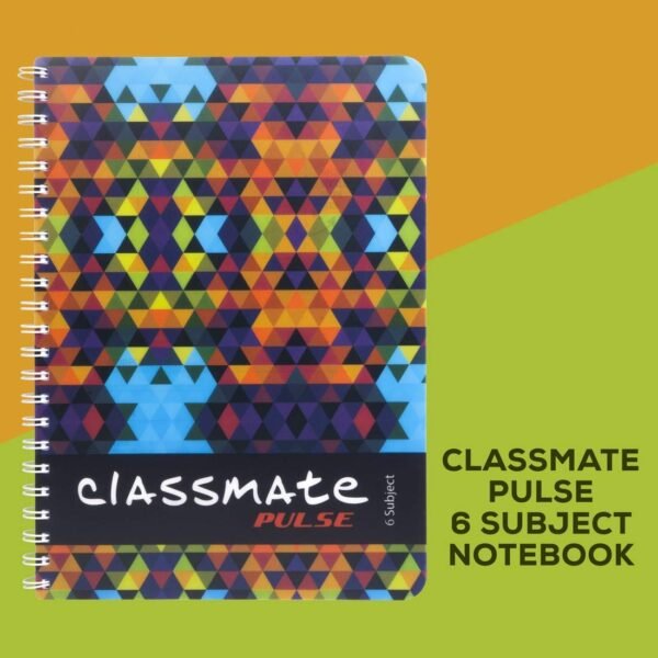 Classmate Pulse 6 Spiral Notebook - 297 mm x 210 mm, Soft Cover, 300 Pages, Unruled - Image 7