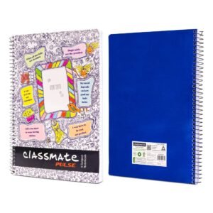 Alternative view of Classmate Pulse 6 Subject Notebook - 302 Pages | Single Line | Spiral Bound Notebook | Soft Cover