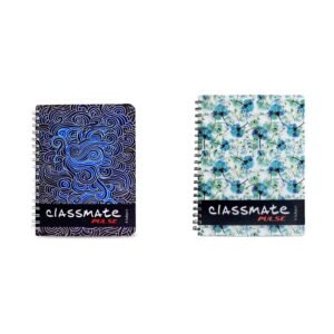 Classmate Pulse 6 Subject Notebook - Unruled, 300 Pages, Spiral Binding, 240Mm*180Mm 2100117 Soft Cover 6 Subject Spiral Binding Notebook, Single Line, 300 Pages