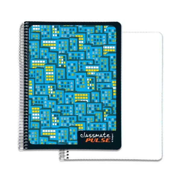 Classmate Pulse 6 Subject Notebook - Unruled, 300 Pages, Spiral Binding, 240mm*180mm - Image 5
