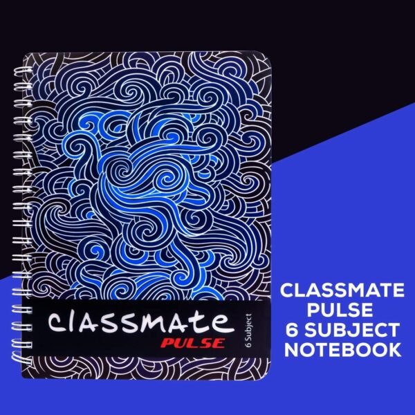 Classmate Pulse 6 Subject Notebook - Unruled, 300 Pages, Spiral Binding, 240mm*180mm (Pack of 2) - Image 7