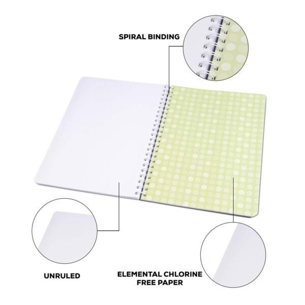 Classmate Pulse 6 Subject Notebook - Unruled, 300 Pages, Spiral Binding, 267mm*203mm - Image 2