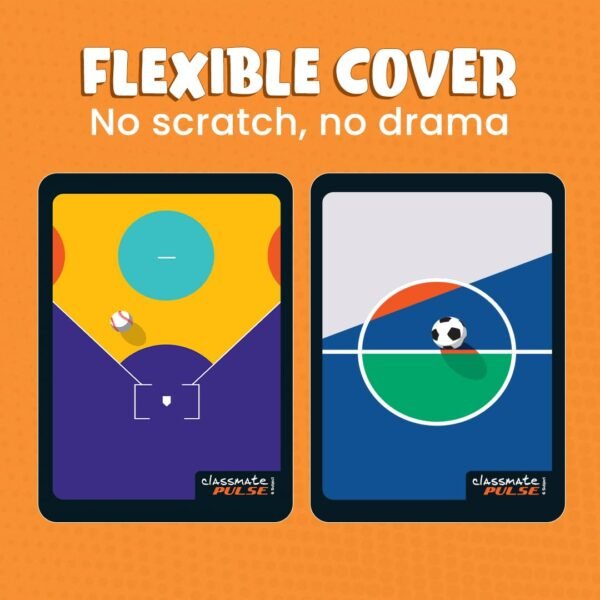 Classmate Pulse 6 Subject Spiral Notebook - Pack of 1 | Single Line | 500 Pages | A4-29.7cm x 21.0cm | Attractive Cover Designs | Soft Cover | Ideal for College Students and Professionals - Image 4