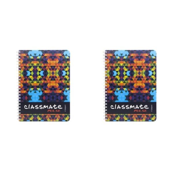 Classmate Pulse 6 Subject Spiral Notebook - Pack of 2 | Single Line | 400 Pages | A4-29.7cm x 21.0cm | Attractive Cover Designs | Soft Cover | Notebooks for College Students - Image 8