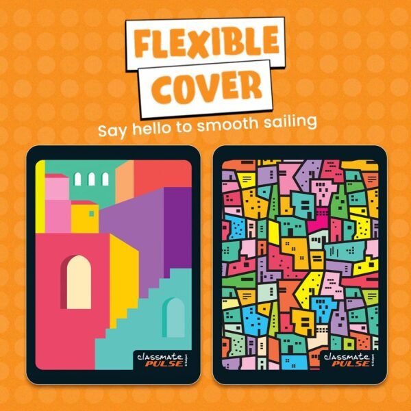 Classmate Pulse 6 Subject Spiral Notebook - Pack of 2 | Single Line | 400 Pages | A4-29.7cm x 21.0cm | Attractive Cover Designs | Soft Cover | Notebooks for College Students - Image 9