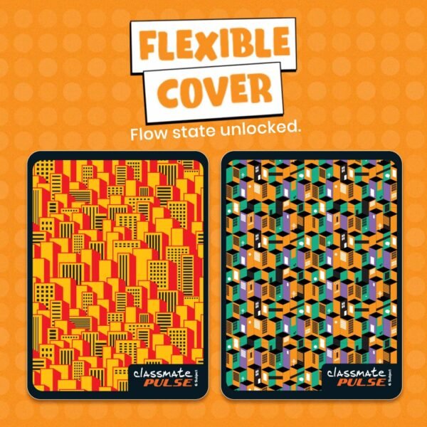 Classmate Pulse 6 Subject Spiral Notebook - Pack of 3 | Unruled | 300 Pages | 24.0cm x 18.0cm | Attractive Cover Designs | Soft Cover | Notebooks for College Students - Image 7