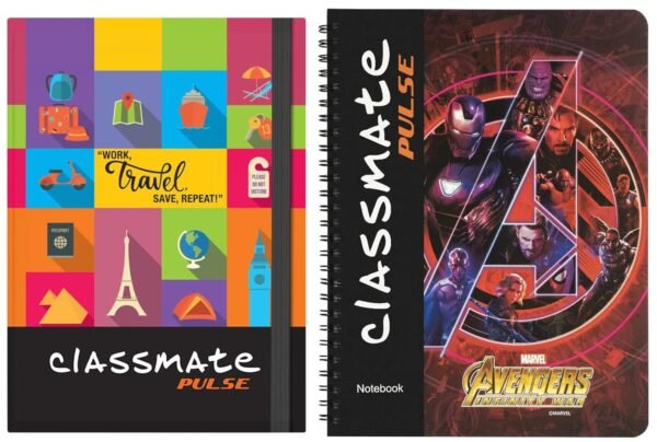 Classmate Pulse Flexi Journal Planner, Unruled & Classmate Pulse Spiral Notebook, Unruled - Image 2