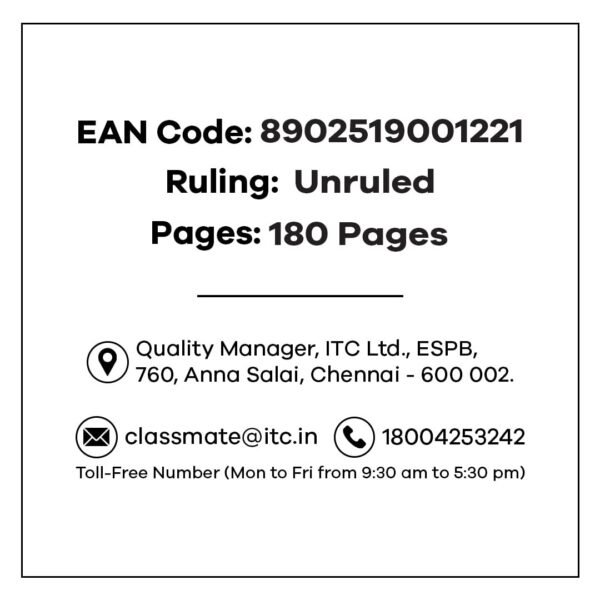 Classmate Pulse Notebook - 180 Pages | Unruled | 29.7cm x 21.0cm | Spiral Bound Notebook | Soft Cover | Pack of 1 - Image 5