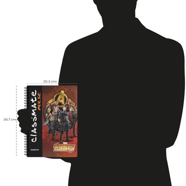 Classmate Pulse Notebook - 267 X 203, 160 Pages, Single Line, Wiro Binding, Multicolor (2105007) - Image 4