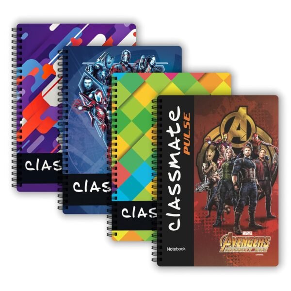 Classmate Pulse Notebook - 267 X 203, 160 Pages, Single Line, Wiro binding, Multicolor (2105007) Pulse 1 Subject Notebook - Image 4