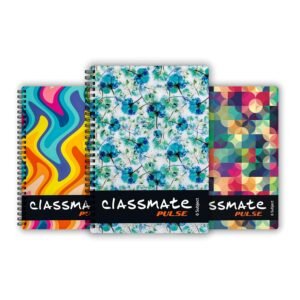 Alternative view of Classmate Pulse Notebook - 300 Pages | Single Line | 26.7cm x 20.3cm | Wiro Binding | Multicolor | Pack of 3 Notebooks | Ruled Notebook for Students