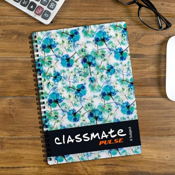 Classmate Pulse Notebook - 300 Pages | Single Line | 26.7cm x 20.3cm | Wiro Binding | Multicolor | Pack of 3 Notebooks | Ruled Notebook for Students - Image 5