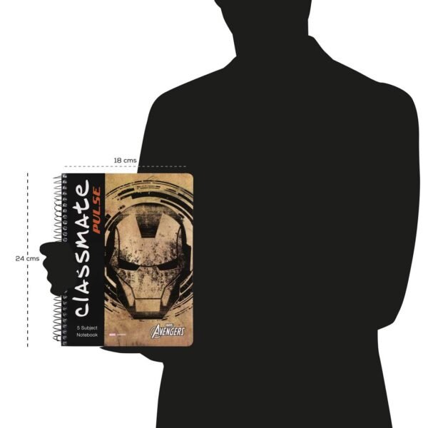 Classmate Pulse Single Line 5-Subject Notebook - 240mm x 180mm, 60GSM, 250 Pages - Image 2