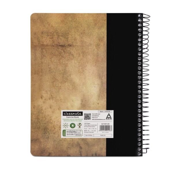 Classmate Pulse Single Line 5-Subject Notebook - 240mm x 180mm, 60GSM, 250 Pages Octane Neon, Pack of 5 - Image 4