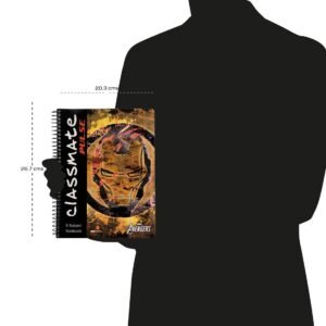 Alternative view of Classmate Pulse Single Line 5 Subject Notebook - 267mm x 203mm, 60GSM, 250 Pages