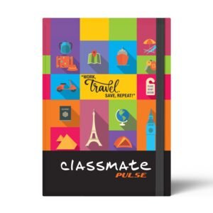 Classmate Pulse Single Line 5-Subject Notebook Pulse Flexi Journal Planner, Unruled