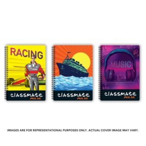 Classmate Pulse Single Line 5-Subject Notebook Pulse Ruled 180 Pages Pulse Avengers Cover