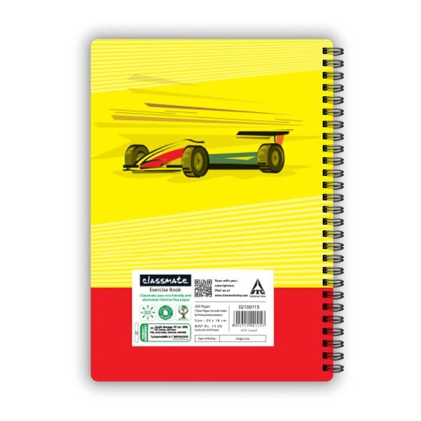 Classmate Pulse Single Line 5-Subject Notebook Pulse Ruled 180 Pages Pulse Avengers Cover - Image 5