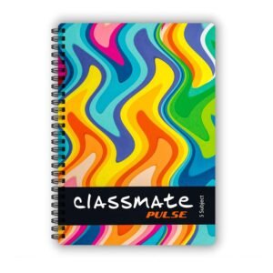 Alternative view of Classmate Pulse Single Line 5-Subject Notebook Pulse Spiral Notebook - 203 mm x 267 mm, Soft Cover, 160 Pages, Unruled