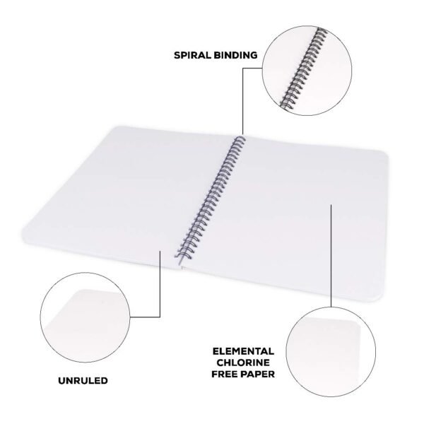 Classmate Pulse Spiral Notebook - 203 mm x 267 mm, Soft Cover, 160 Pages, Unruled - Image 5