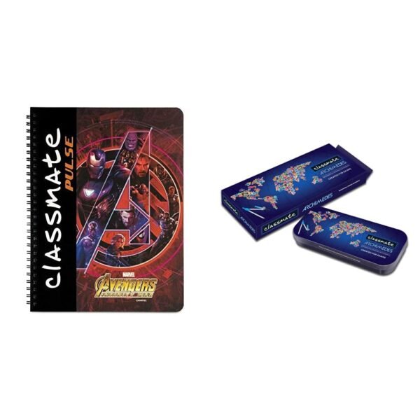 Classmate Pulse Spiral Notebook - 240 Mm X 180 Mm, Soft Cover, 180 Pages, Unruled Archimedes Geo Box - Image 6