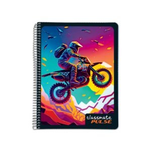 Classmate Pulse Spiral Notebook - 240 mm x 180 mm, Soft Cover, 180 Pages, Unruled