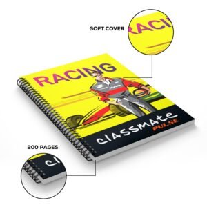 Alternative view of Classmate Pulse Spiral Notebook - 240 mm x 180 mm, Soft Cover, Ruled, 200 Pages (Pack of 2)