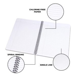 Classmate Pulse Spiral Notebook - Single line, 300 Pages, Wiro, 240mm x 180 mm