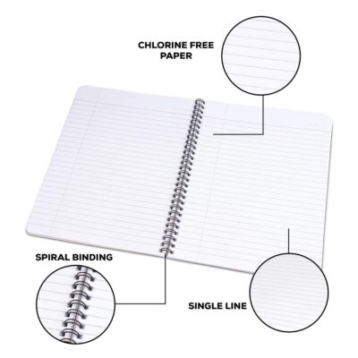Classmate Pulse Spiral Notebook - Single line, 300 Pages, W…