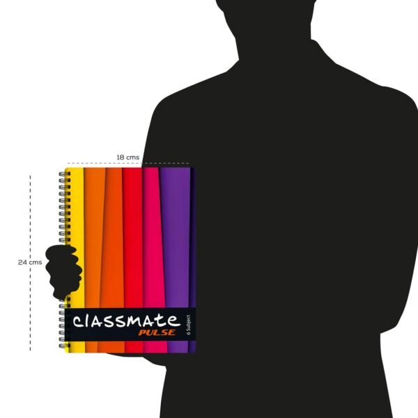 Classmate Pulse Spiral Notebook - Single line, 300 Pages, Wiro, 240mm x 180 mm - Image 2