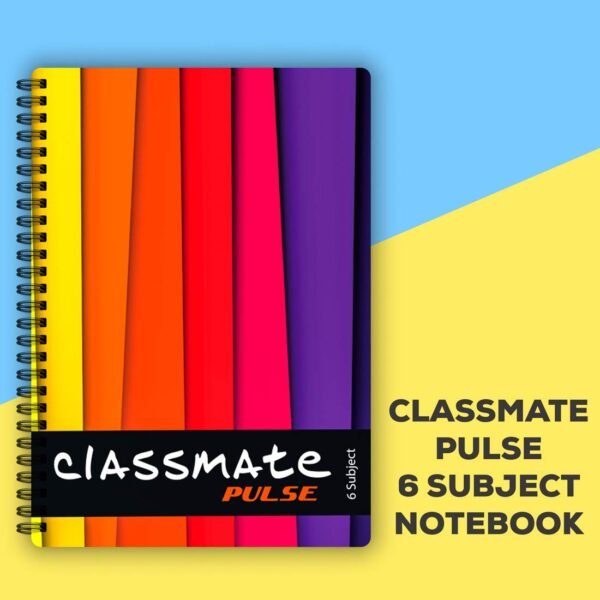 Classmate Pulse Spiral Notebook - Single line, 300 Pages, Wiro, 240mm x 180 mm - Image 4