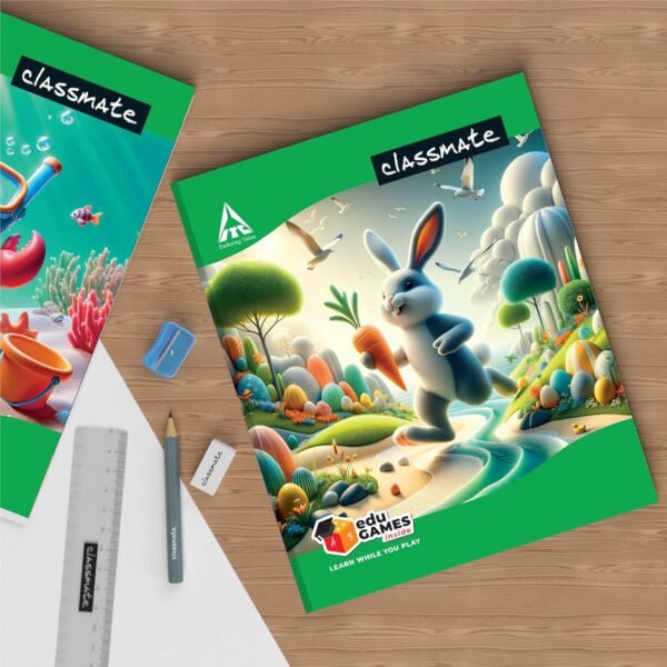 Classmate Short Notebook - Soft Cover, 172 Pages, 190x155mm, Single Line - Pack of 12 - Image 7