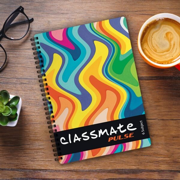 Classmate Soft Cover 6 Subject Spiral Binding Notebook, Unruled, 300 Pages (Pack of 2) - Image 4