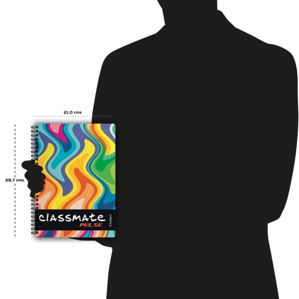 Classmate Soft Cover 6 Subject Spiral Binding Notebook, Unruled, 300 Pages (Pack of 2) - Image 5