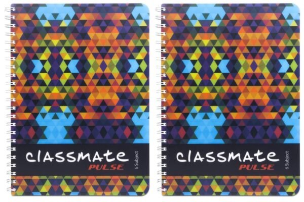 Classmate Soft Cover 6 Subject Spiral Binding Notebook, Unruled, 300 Pages (Pack of 2) - Image 6