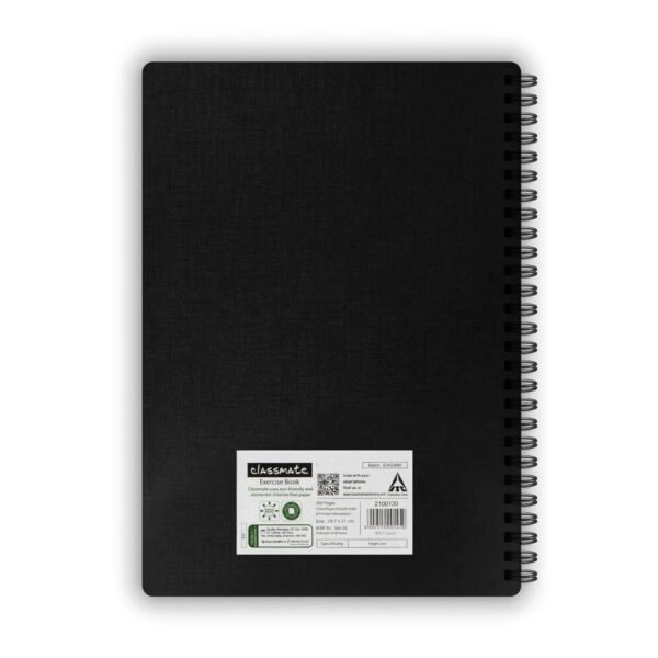 Classmate Soft Cover 6 Subject Spiral Binding Notebook, Unruled, 300 Pages Pulse Single Line 5-Subject Notebook - 297Mm X 210Mm, 60 Gsm, 250 Pages(Color And Design M - Image 3