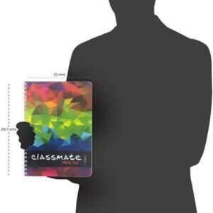 Classmate designer A4 Notebook RULED 250 Pages (Multicolor, Pack of 3)