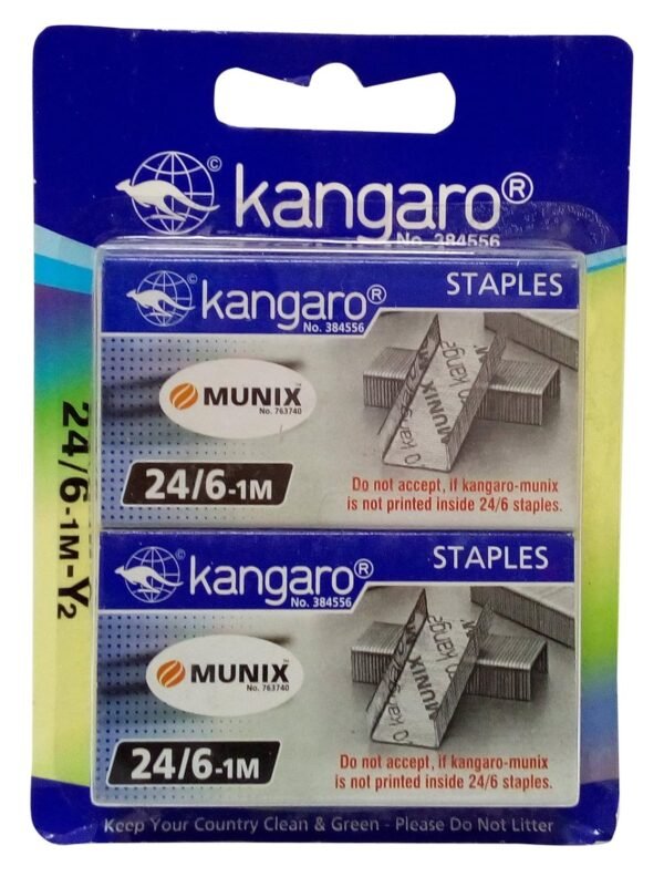 Kangaro 24/6-1M Staples - Pack of 2