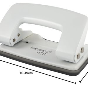Alternative view of Kangaro Desk Essentials DP-480 2 Hole Heavy Duty Metal Paper Punch | Removable Chip Tray | 12 Sheets Capacity | Office Essentials | Pack of 1 | Color May Vary