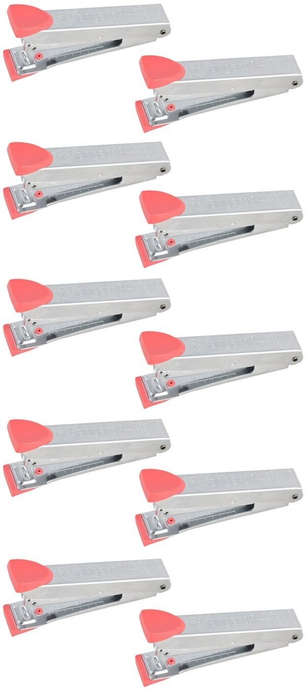 Kangaro Manual Staplers, 4 inches x 1 inch x 4 inches, Set of 10