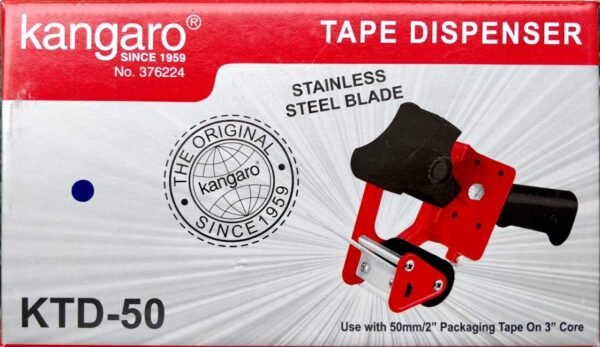 Kangaro Original Heavy Duty - Tape Dispenser - 2 inch / 50 mm with Stainless Steel Blade - Image 3