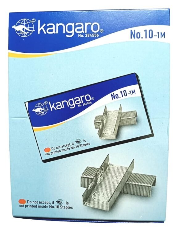 Kangaro Staple PIN 10 - Pack of 40 Small Boxes (Original Blue Color Packing)