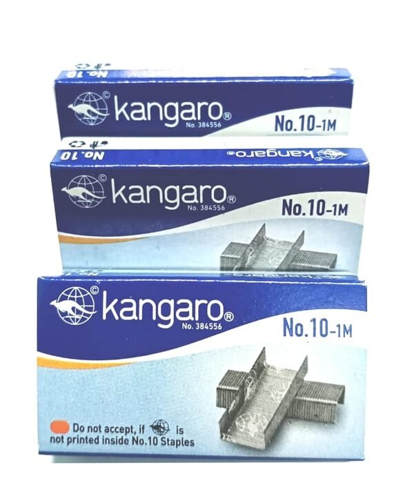 Kangaro Staple PIN 10 - Pack of 40 Small Boxes (Original Blue Color Packing) - Image 2