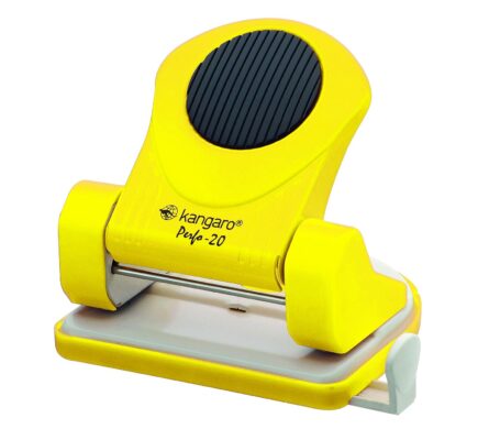 Kangaro Yellow Medium Paper Punch Perfo-20 Metal All-Metal …