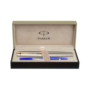 Alternative view of PARKER Odyssey Brushed Metal Gold Trim Rollerball Pen