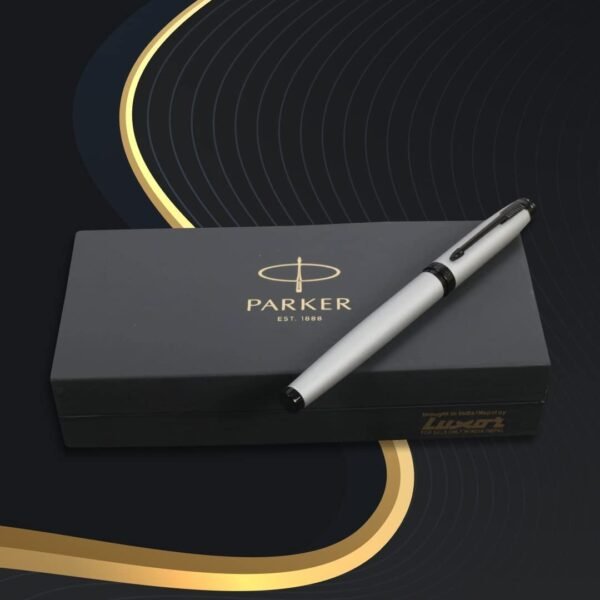 Parker Ambient Dark Grey |Black Metal Trim |Roller Ball Pen - Image 5