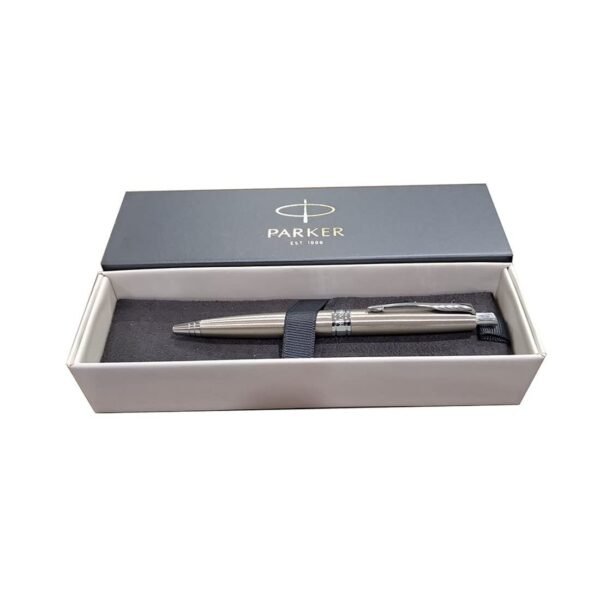 Parker Aster Brushed Metal |Chrome Trim |Ball Pen